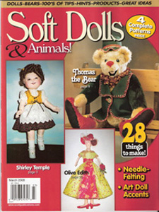 tips techniques magazine SOFT DOLLS & ANIMAL FALL 1998 doll patterns 