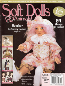 SOFT DOLLS & ANIMALS~Feb/Mar 2014 cloth doll patterns~techniques~tips magazine 